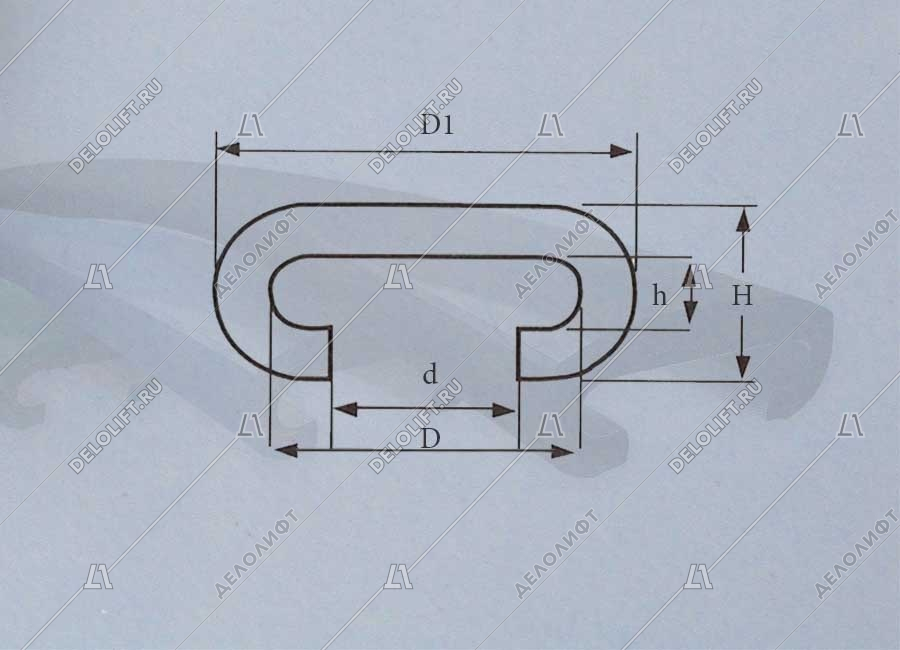 Поручень эскалатора, STD, 80x40x24 мм, полиуретан