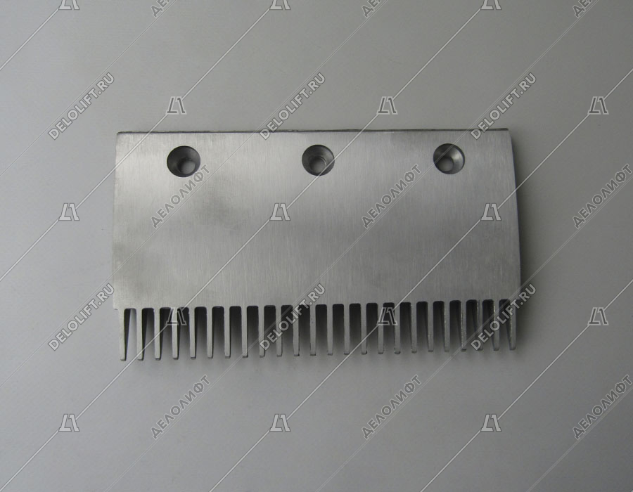 Гребенка входной площадки, Velino, 24 зубца, 204x113 мм, центральная, алюминий