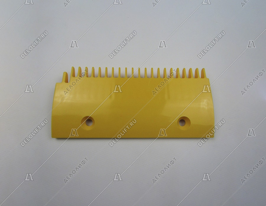 Гребенка входной площадки, SCE, 22 зубца, 202x95 мм, левая, пластик, желтая
