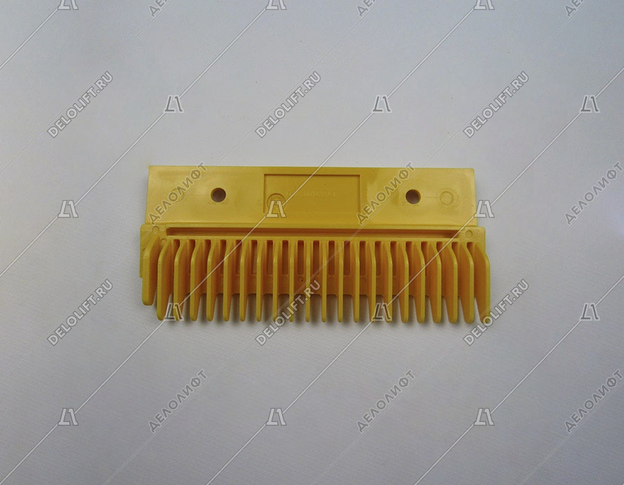Гребенка входной площадки, SCE, 22 зубца, 202x95 мм, левая, пластик, желтая