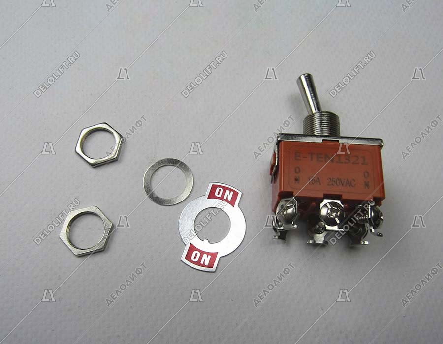 Тумблер (переключатель), KN-202, 36-4131, ON-ON, 15А, 250В, двухполюсный