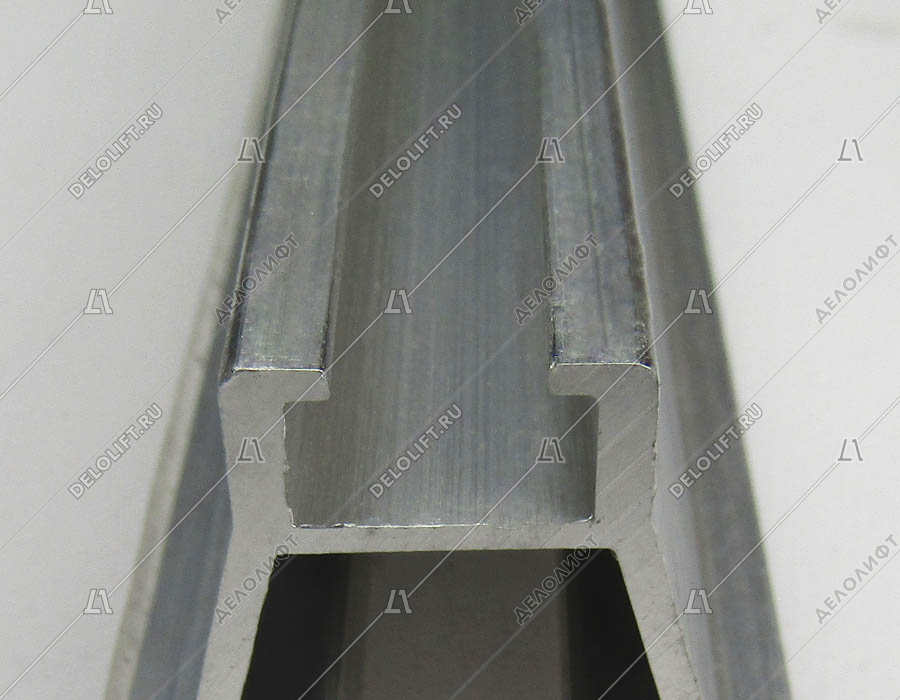 Порог дверей шахты, W - 40 мм, L - 2000 мм, H - 33 мм, паз - 12, 5 мм, проем - 1000 мм, алюминиевый