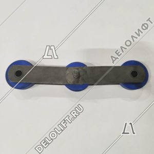 Цепь ступеней/тяговая, ST-133, шаг - 133,33 мм, ролик - 70х25 мм, палец - 84,7x14,63/14,63 мм, 125 kN (переходное звено)
