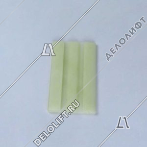 Вкладыш башмака направляющей кабины/противовеса, WELLMAKS, FS 14, L - 140 мм, B - 14 мм, книжка