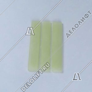 Вкладыш башмака направляющей кабины/противовеса, WELLMAKS, FS 16, L - 140 мм, B - 16 мм, книжка