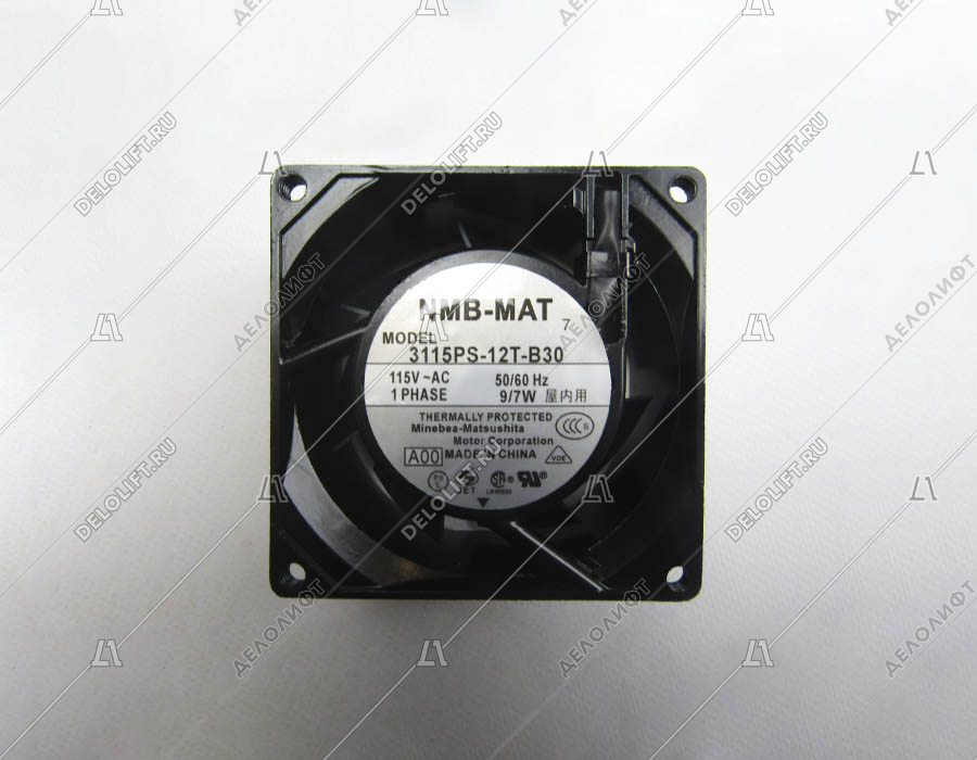 Вентилятор, 3115PS-12T-B30, 115 VAC, NMB