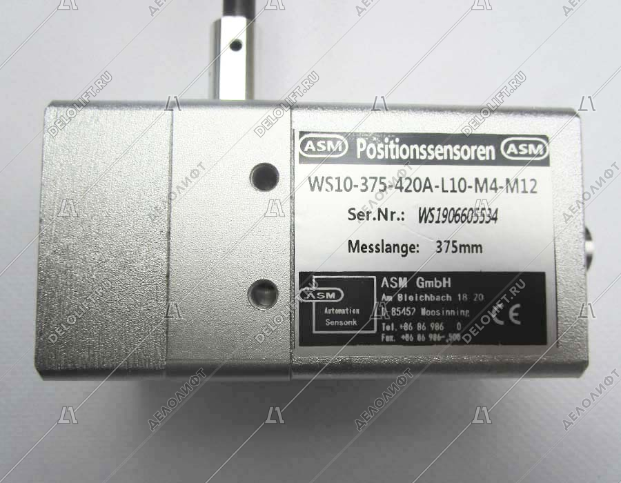 Датчик позиционный, ASM, WS10-375-420A-L10-M4-M12