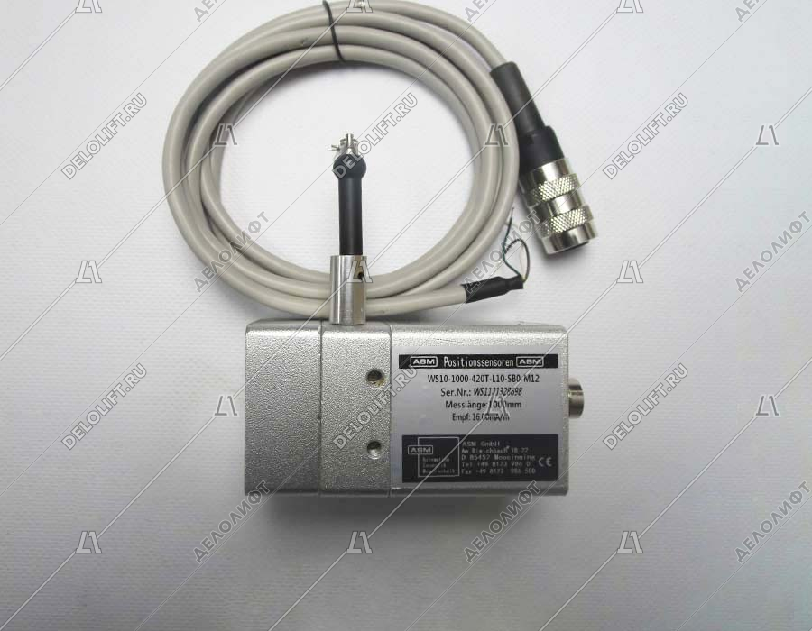 Датчик позиционный, ASM, WS10-1000-420T-L10-SB0-M12