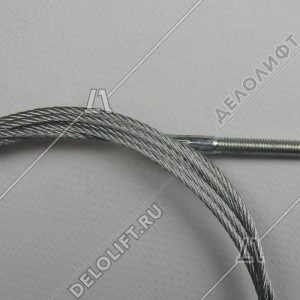 Тросик синхронизации, L - 1870 мм, d - 2 мм, диаметр шпильки - 5 мм