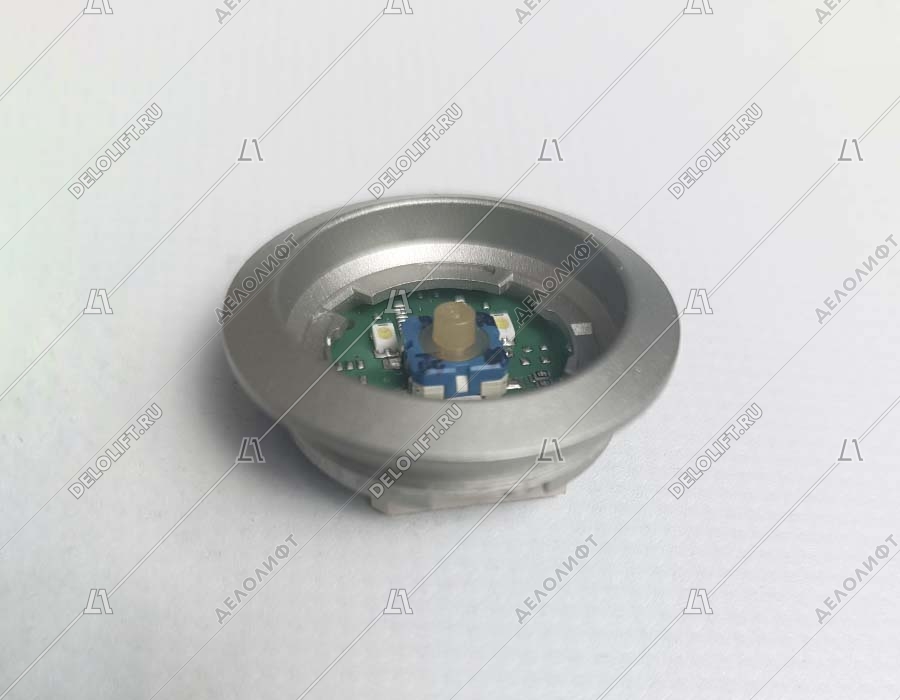 Базовый элемент кнопки вызова, серый ободок, крайний этаж PB/DC/FC