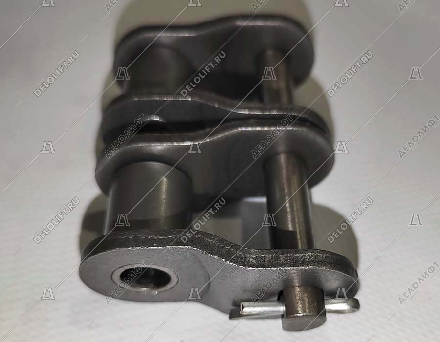 Переходное звено, двухрядной цепи привода поручня эскалатора, шаг - 31,75 мм, тип B, усиленное (HY)