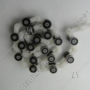 Цепь отклоняющая/огибающая/обводная, 17 звеньев, двойная вилка