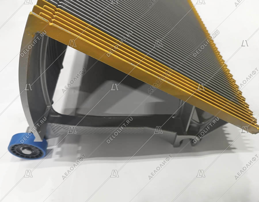 Ступень эскалатора, 1000 мм, Velino/Victoria, диаметр роликов - 75x24 мм, 3 линии демаркации