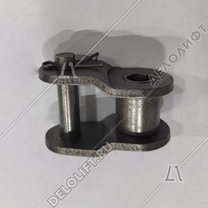 Переходное звено, однорядной цепи привода поручня эскалатора, шаг - 25,4 мм, тип A