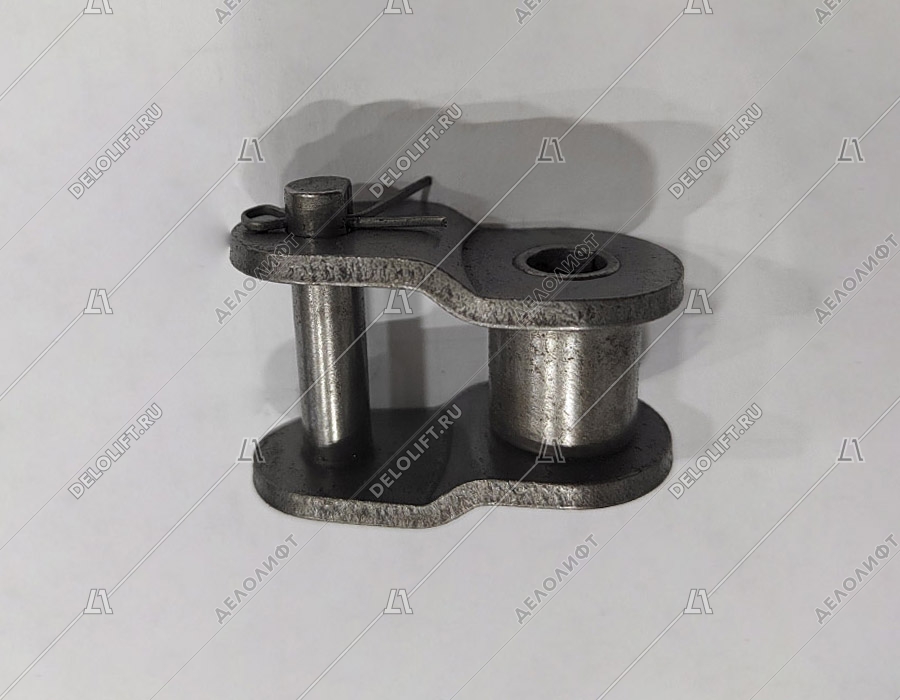 Переходное звено, однорядной цепи привода поручня эскалатора, шаг - 25,4 мм, тип A