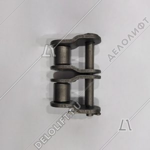 Переходное звено, двухрядной цепи привода поручня эскалатора, шаг - 19,05 мм, тип A