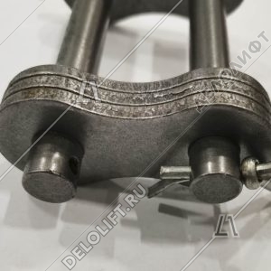 Соединительное звено, двухрядной цепи привода поручня эскалатора, шаг - 31,75 мм, тип B