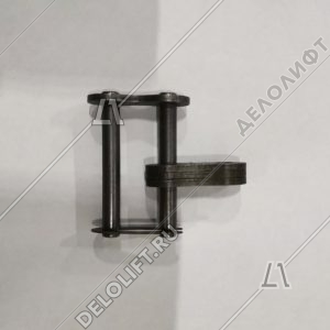 Соединительное звено, двухрядной цепи привода поручня эскалатора, шаг - 19,05 мм, тип B