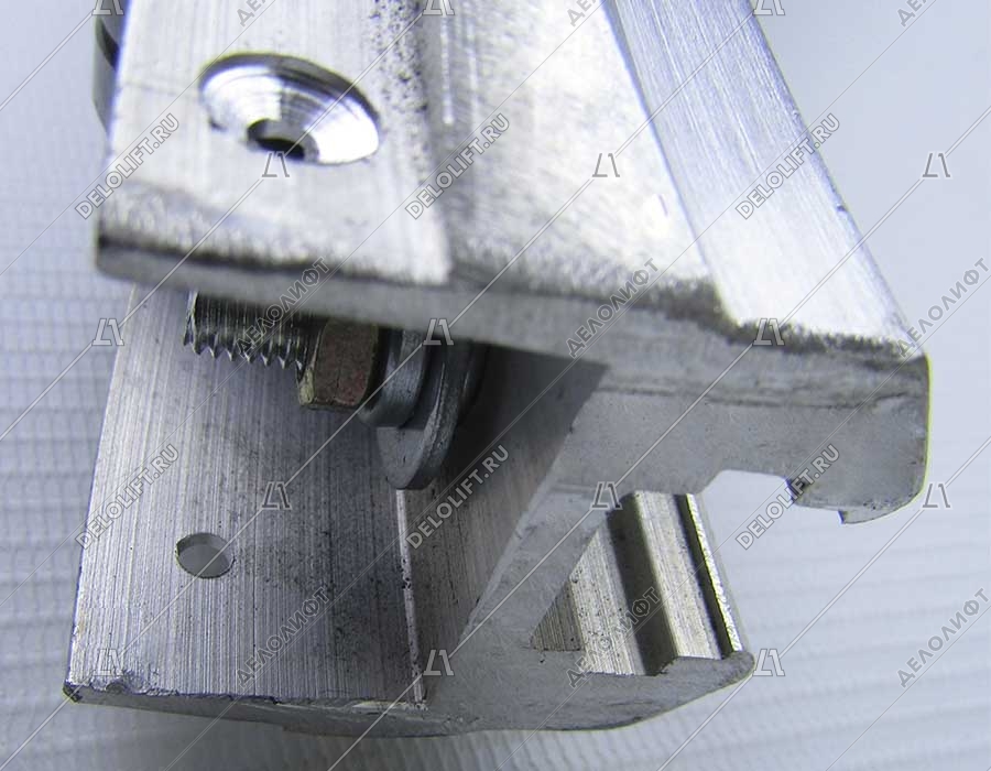 Алюминиевая основа огибающего участка в сборе с роликами, W- 680 мм, H - 373 мм