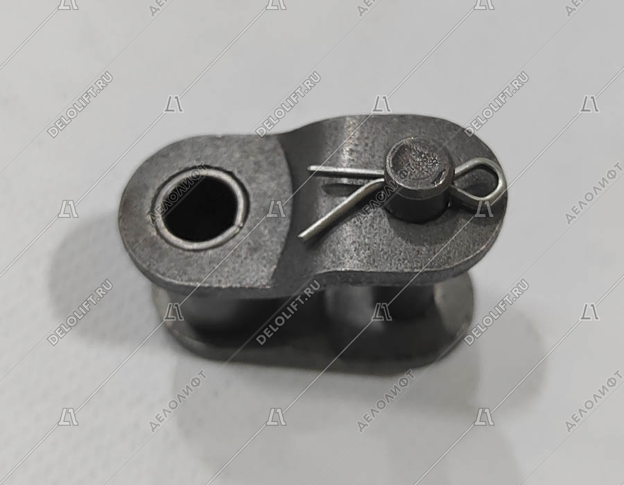 Переходное звено, однорядной цепи привода поручня эскалатора, шаг - 25,4 мм, тип B, усиленное (HY)