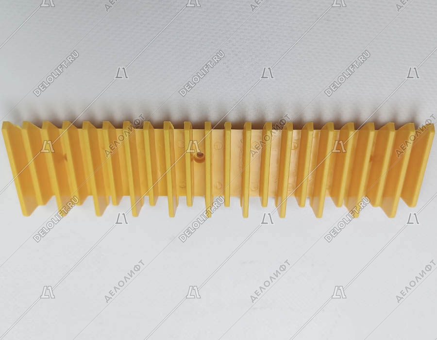 Демаркационная линия, центральная, L - 203 мм, жёлтая, пластик (ступень алюминий)