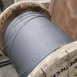 Канат/трос тяговый, d - 10 мм, PAWO F819 S-FC 8х19S-NFC, 48,2кН, стальной