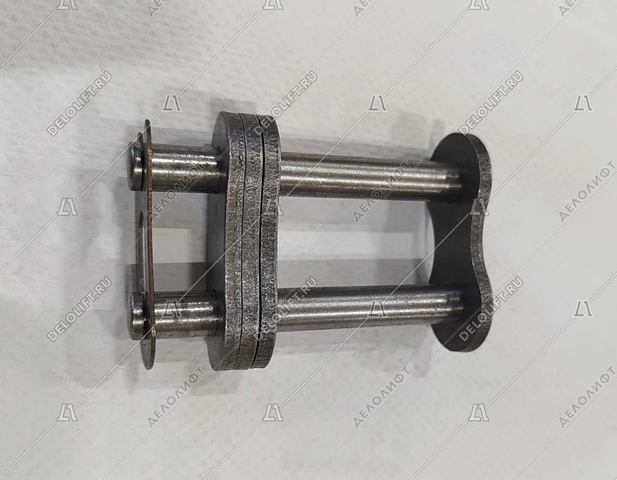 Переходное звено, двухрядной цепи привода поручня эскалатора, шаг - 25,4 мм, тип B, усиленное (HY)