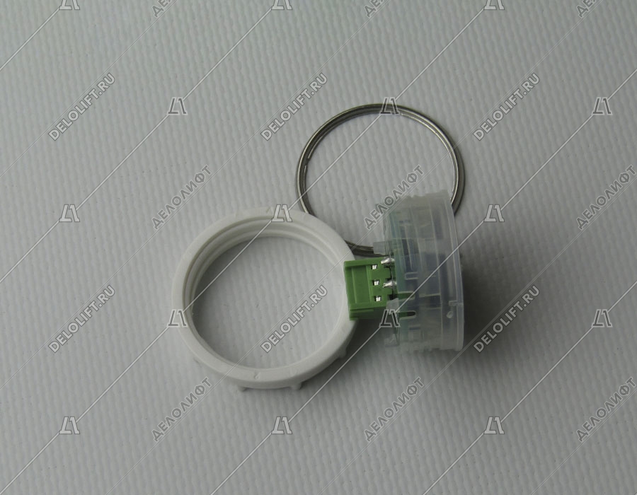 Кнопка вызова/приказа, Venus, 15 этаж, с кодом Брайля, красная подсветка (разъем MLK)