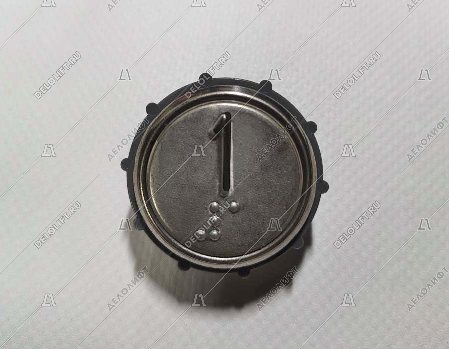 Кнопка вызова/приказа, ВКЛ13А-7-4П, 1 этаж, с Брайлем, красная индикация