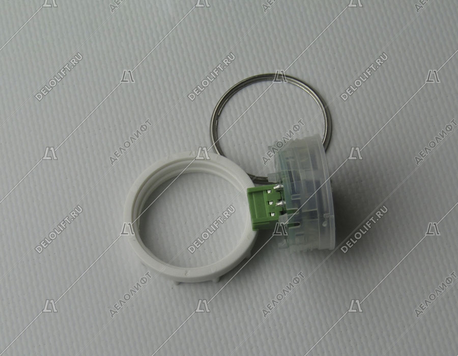 Кнопка вызова/приказа, Venus, 16 этаж, с кодом Брайля, красная подсветка (разъем MLK)