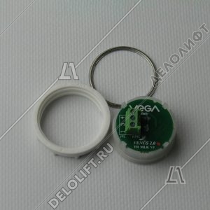 Кнопка вызова/приказа, Venus, 13 этаж, с кодом Брайля, красная подсветка (разъем MLK)