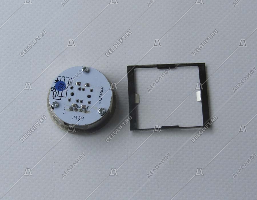 Кнопка вызова/приказа, HUNTER, MVLA2, Вверх, синяя подсветка, с Брайлем