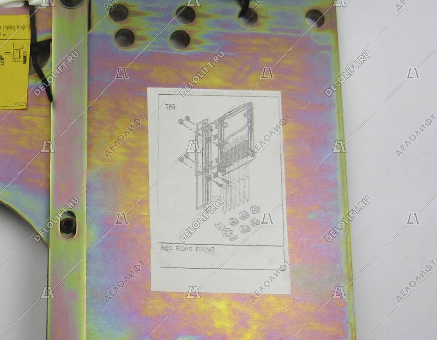 Подвесное устройство, с датчиком грузовзвеса и коушами, площадка слева