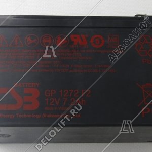 Аккумулятор, GP 1272 F2, CSB, 12В, 7,2Ач