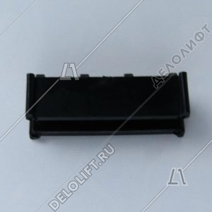 Вкладыш башмака направляющей кабины/противовеса, T - 16 мм (T2), L - 100 мм, A - 17 мм, H - 4,5 мм, ребристая спинка (Китай)