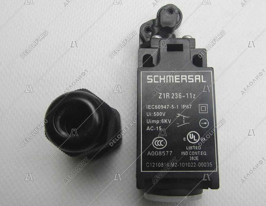 Выключатель концевой, Z1R 236-11Z, 1HO+1HЗ, с рычагом и роликом, самовозвратный