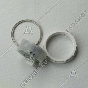 Кнопка вызова/приказа, Venus, 4 этаж, с кодом Брайля, красная подсветка (разъем MLA)