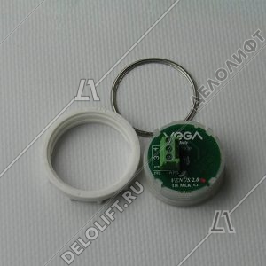 Кнопка вызова/приказа, Venus, 12 этаж, с кодом Брайля, красная подсветка (разъем MLK)