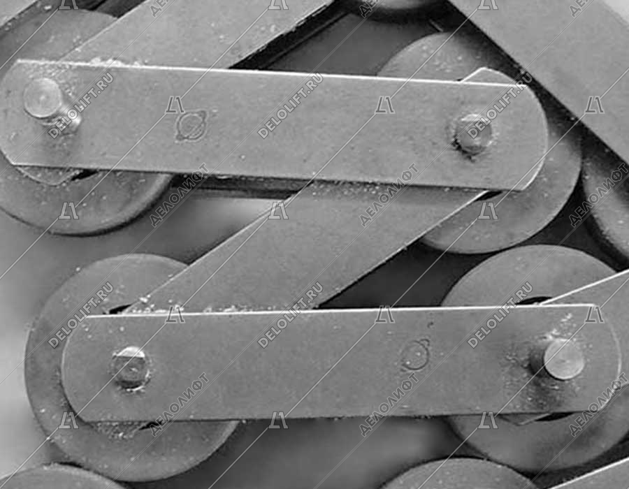 Цепь ступеней/тяговая, 13RI-A, шаг - 133,33 мм, ролик - 75x23,5 мм, палец - 74,5x12,8/12,5 мм, 105 k