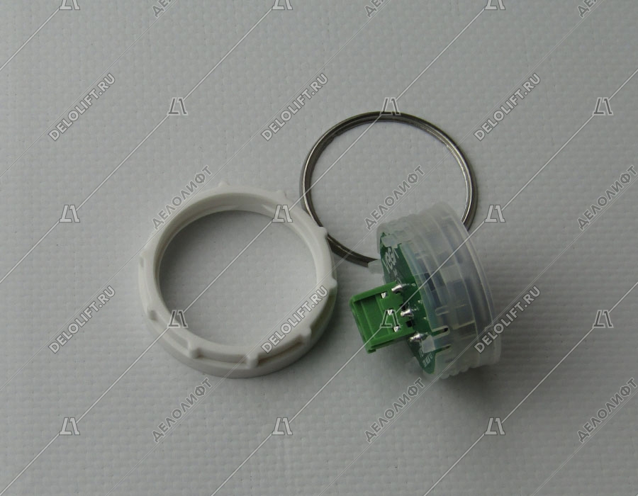 Кнопка вызова/приказа, Venus, 0 этаж, с кодом Брайля, красная подсветка (разъем MLK)