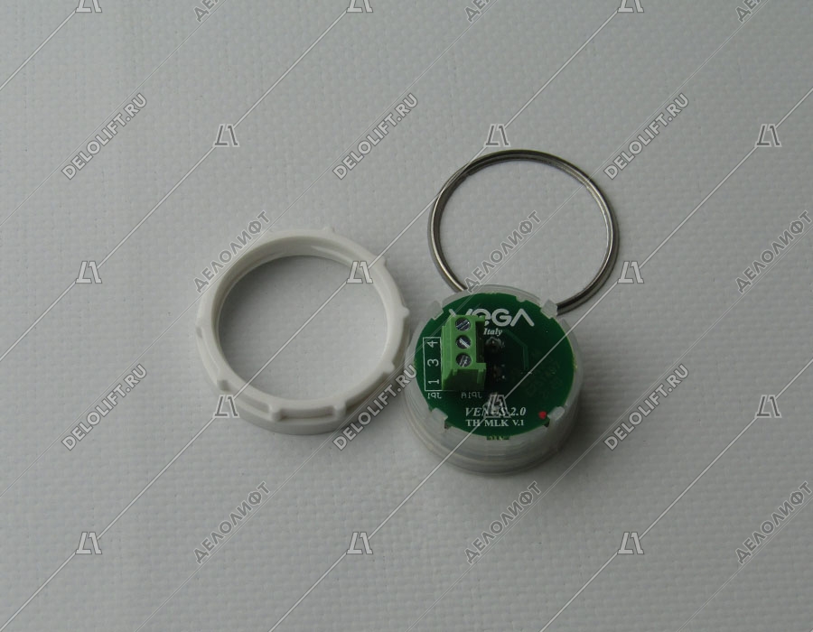 Кнопка вызова/приказа, Venus, 0 этаж, с кодом Брайля, красная подсветка (разъем MLK)