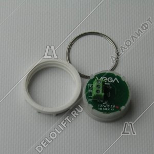 Кнопка вызова/приказа, Venus, 10 этаж, с кодом Брайля, красная подсветка (разъем MLK)