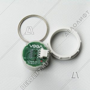 Кнопка вызова/приказа, Venus, 1 этаж, с кодом Брайля, красная подсветка (разъем MLA)