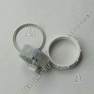 Кнопка вызова/приказа, Venus, 2 этаж, с кодом Брайля, красная подсветка (разъем MLA)