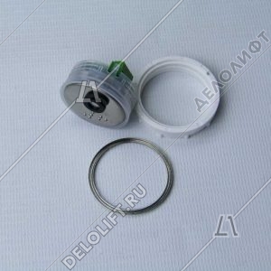 Кнопка вызова/приказа, Venus, 6 этаж, с кодом Брайля, красная подсветка (разъем MLK)