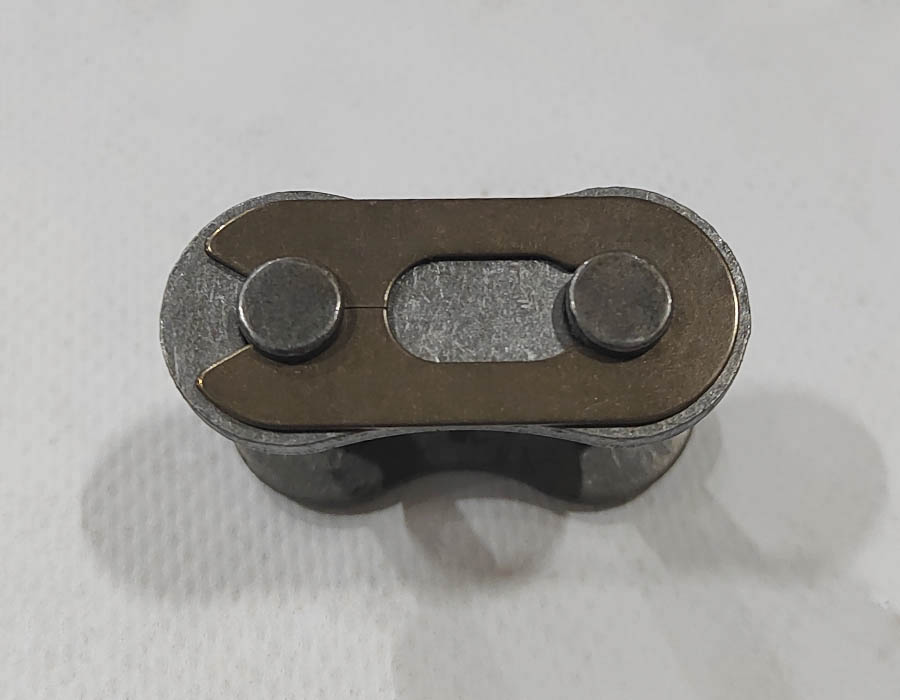 Соединительное звено, однорядной цепи привода поручня эскалатора, шаг - 25,4 мм, тип B, усиленное (HY)