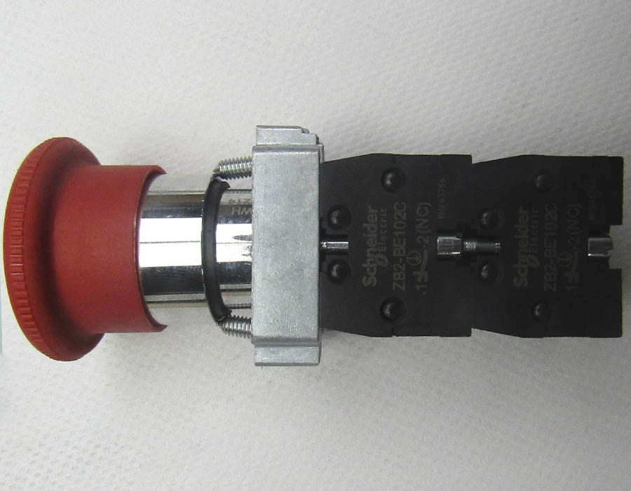 Кнопка СТОП, NC, в сборе с контактами (4 контакта)