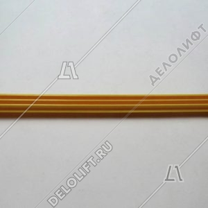 Демаркационная линия, левая, L - 400 мм, W - 25 мм, H - 25 мм, жёлтая, пластик