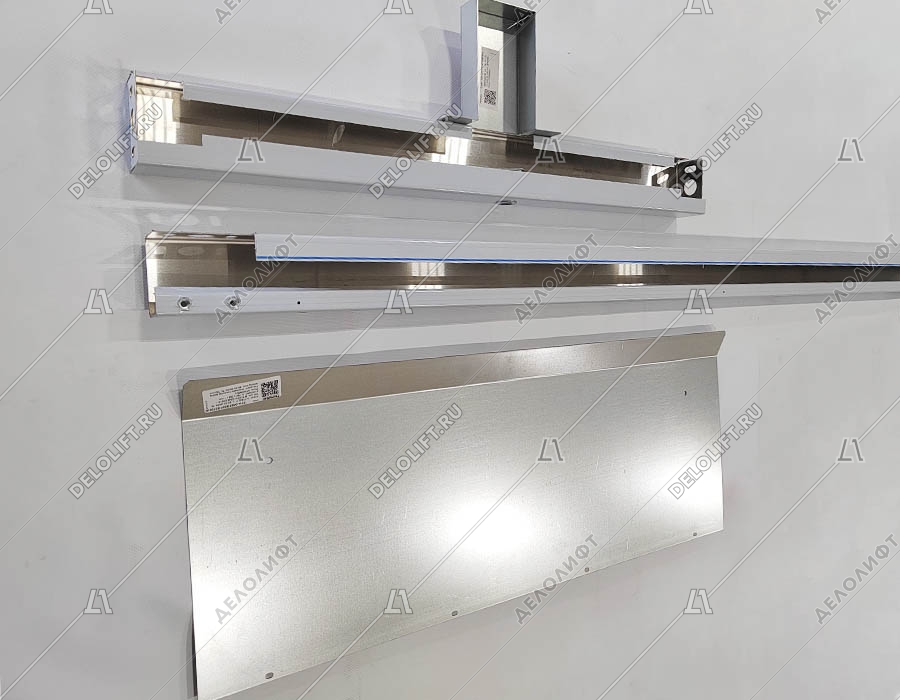 Дверь этажная лифта в сборе, 700x2000 мм, E30, нержавеющая сталь