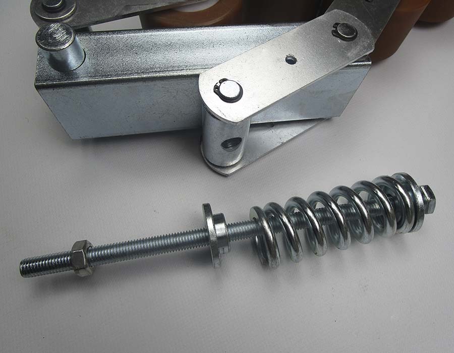 Прижимная цепь поручня, 508NCE, тип S1, 8 роликов, с пружиной и кронштейном